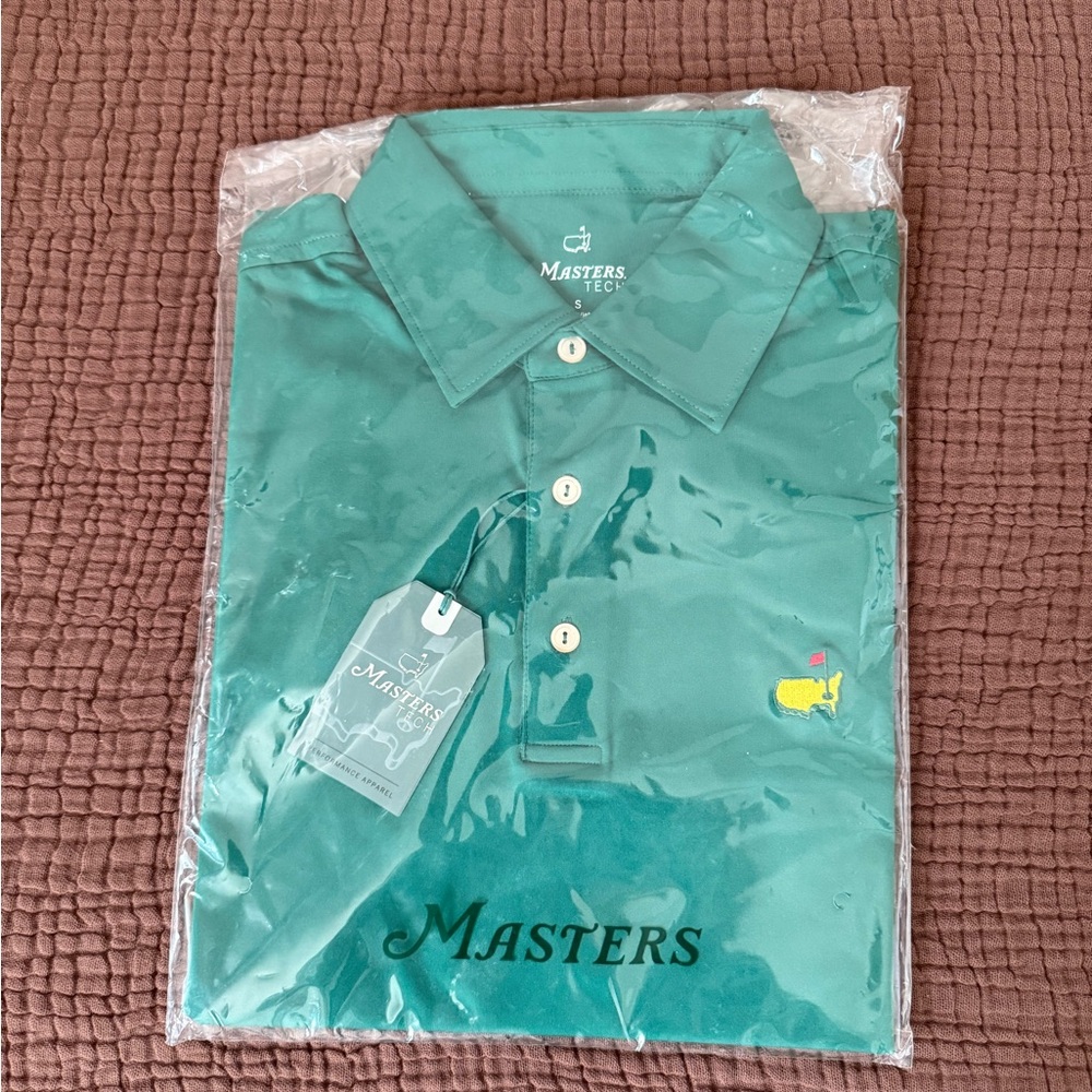 Masters Tech Green Golf Polo Shirt | NWT - Size Small